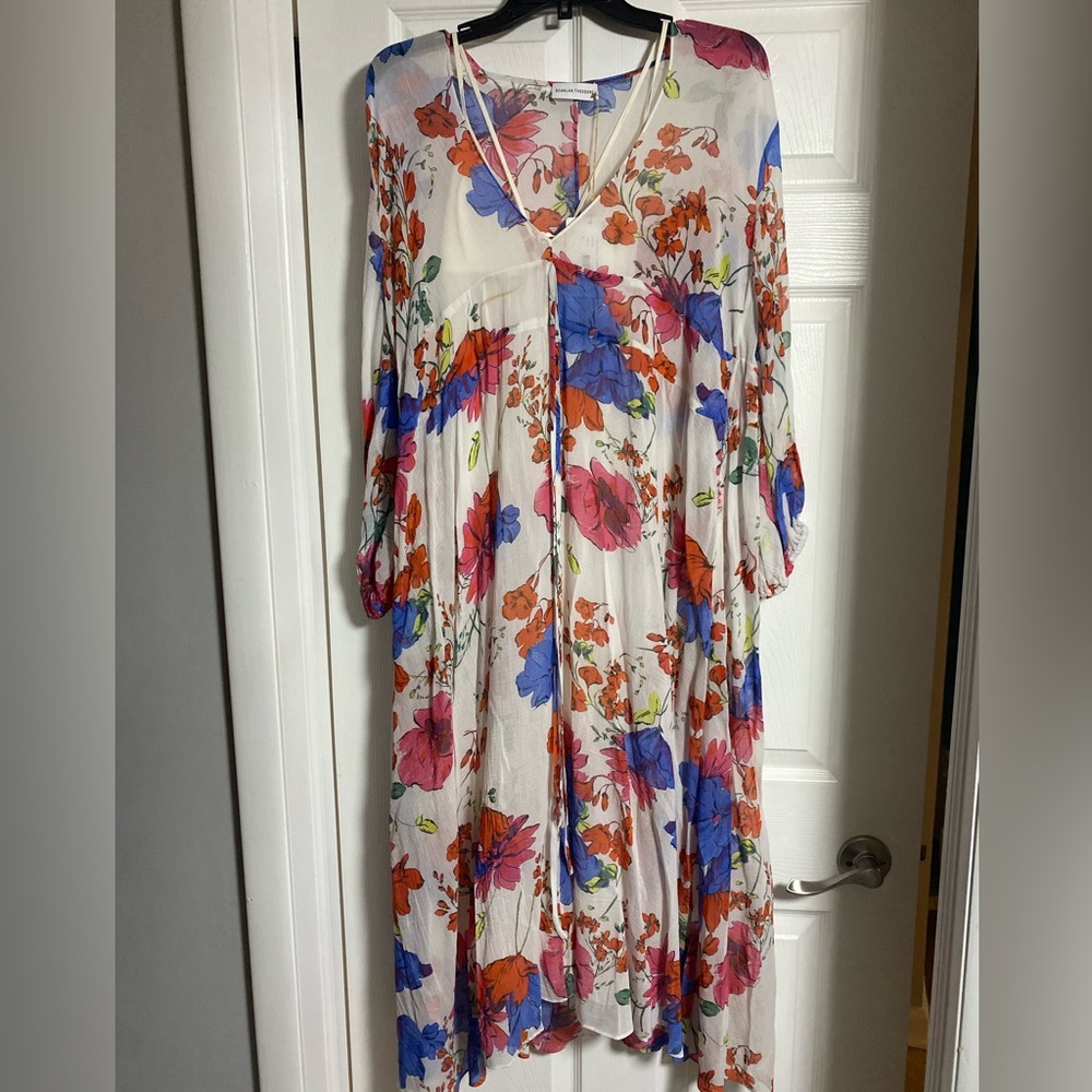 Scanlan Theodore Floral Georgette Dress
